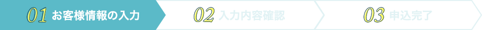 お客様情報の入力