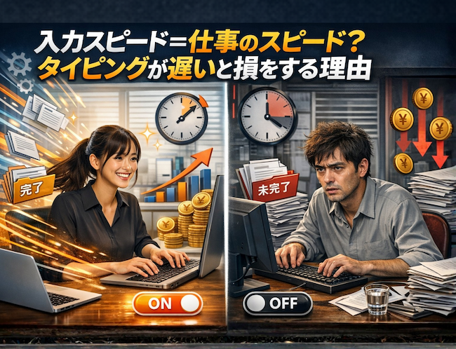入力スピード＝仕事のスピード？タイピングが遅いと損をする理由