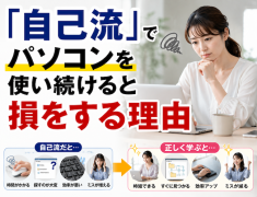 「自己流」でパソコンを使い続けると損をする理由