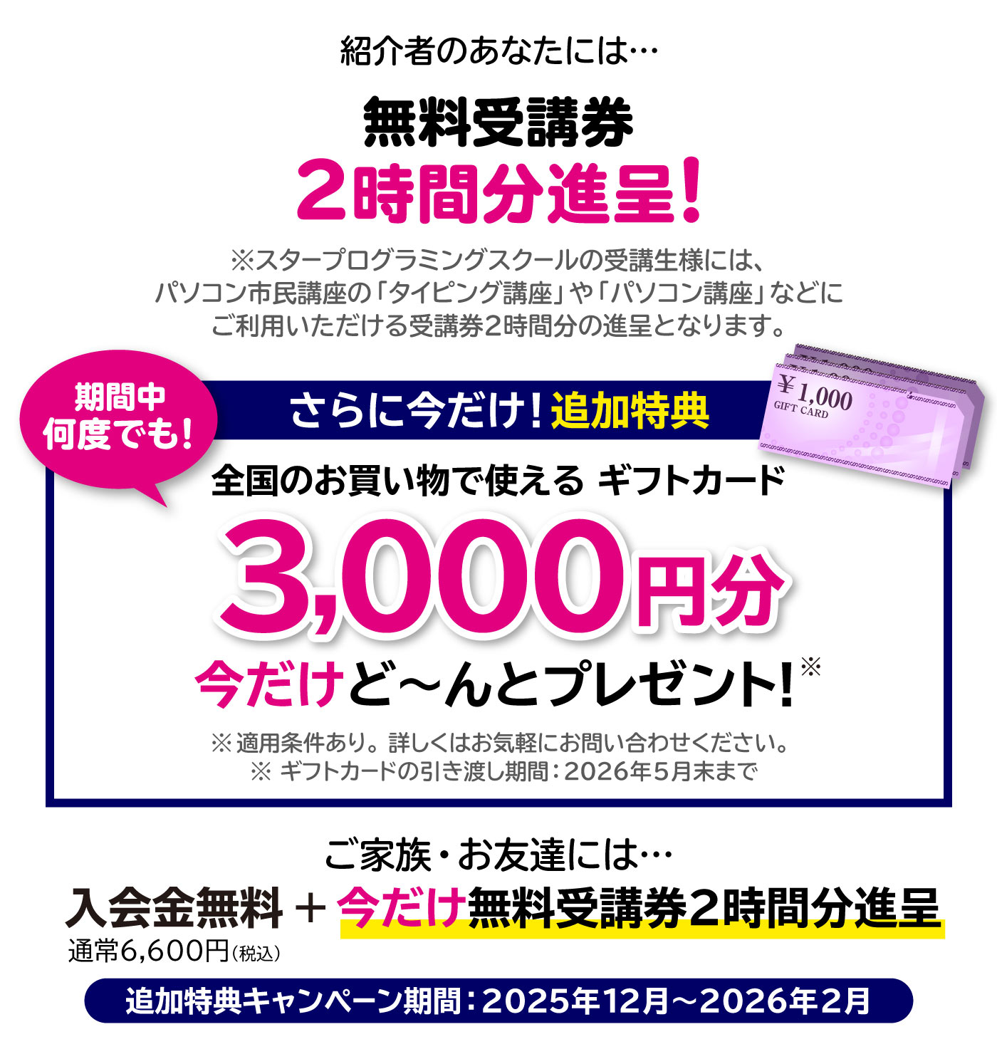 紹介者のあなたには…