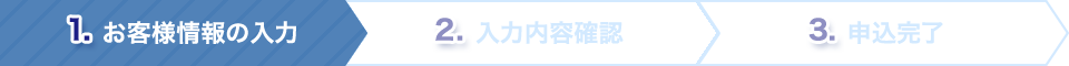 お客様情報の入力