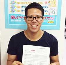 受講生 ‐ 西角 和泰さん(25)